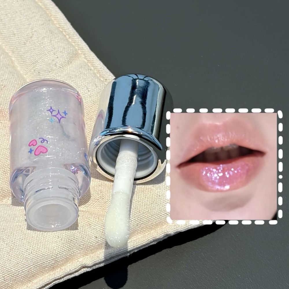 Baby Blue Sparkling Lip Gloss  - Lip Tint Korean review and price
