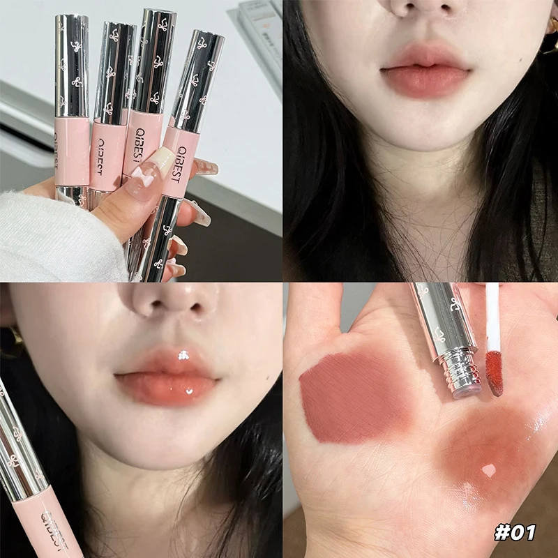 QIBEST Double Head Matte Velve - Lip Tint Korean review and price