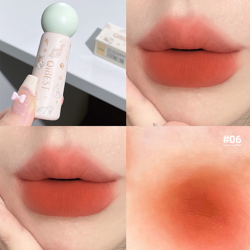 QIBEST Cute Velvet Matte Lip M - Lip Tint Korean review and price