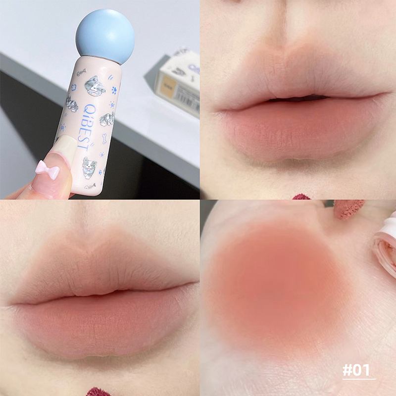 QIBEST Cute Velvet Matte Lip M - Lip Tint Korean review and price