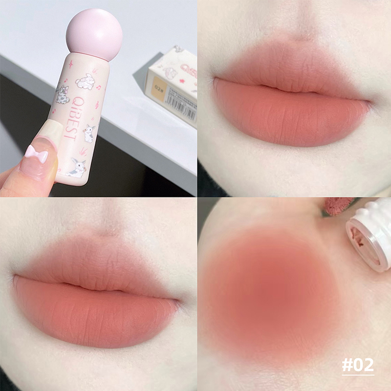 QIBEST Cute Velvet Matte Lip M - Lip Tint Korean review and price