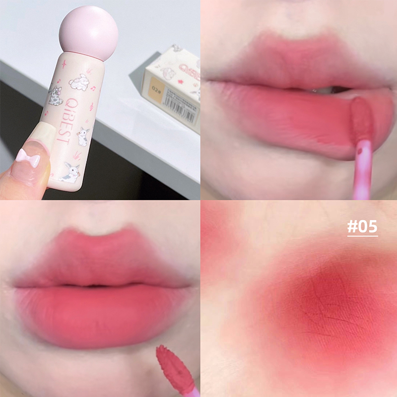 QIBEST Cute Velvet Matte Lip M - Lip Tint Korean review and price