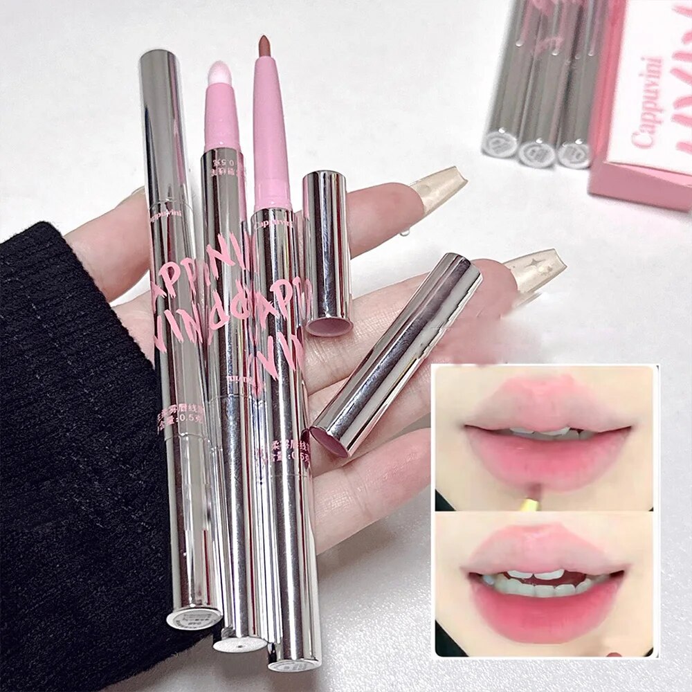 Nude Lip Liner with Lip Brush  - Lip Tint Korean review and price